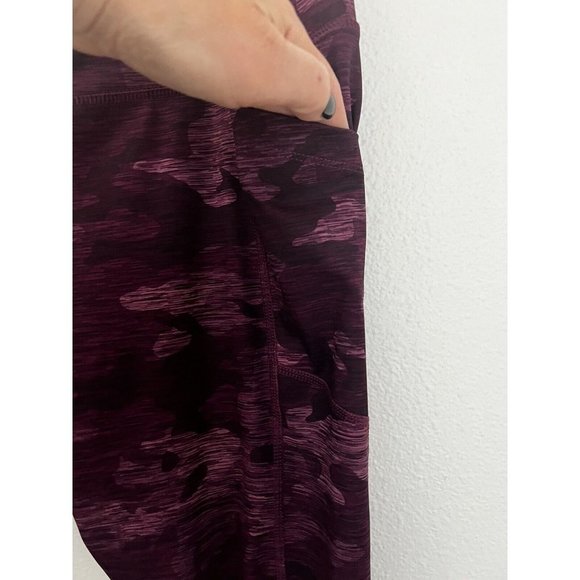 Avia Womens Core Performance Purple Camo Leggings Large 12-14 Excellent - Picture 4 of 6